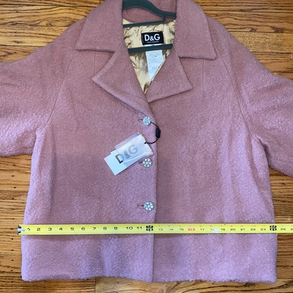 Dolce & gabbana pink heavy jacket nwt size 42 - Picture 12 of 14